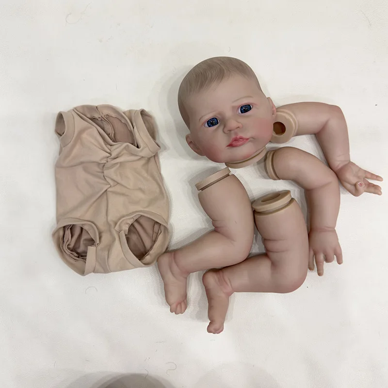 

NPK 19'' Unfinished Doll Parts Reborn Doll Kit Heron with Hand Painted Hair Lifelike DIY Handmade Baby