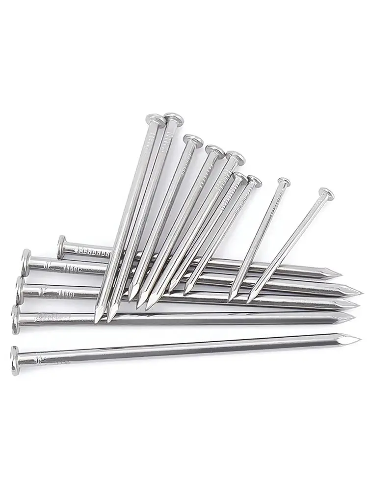 0.5-4.0 inch 304 stainless steel round nails - rust-resistant general-purpose nails for woodworking/hanging art/outdoor fencing - Detail 1