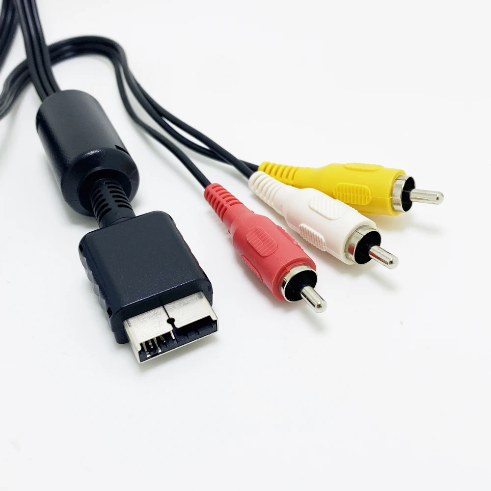 Multi ส่วนประกอบเกม Audio Video สาย AV RCA สำหรับ SONY PS2 PS3ระบบ PlayStation สายคอนโซลเกมทีวีอุปกรณ์คอมพิวเตอร์