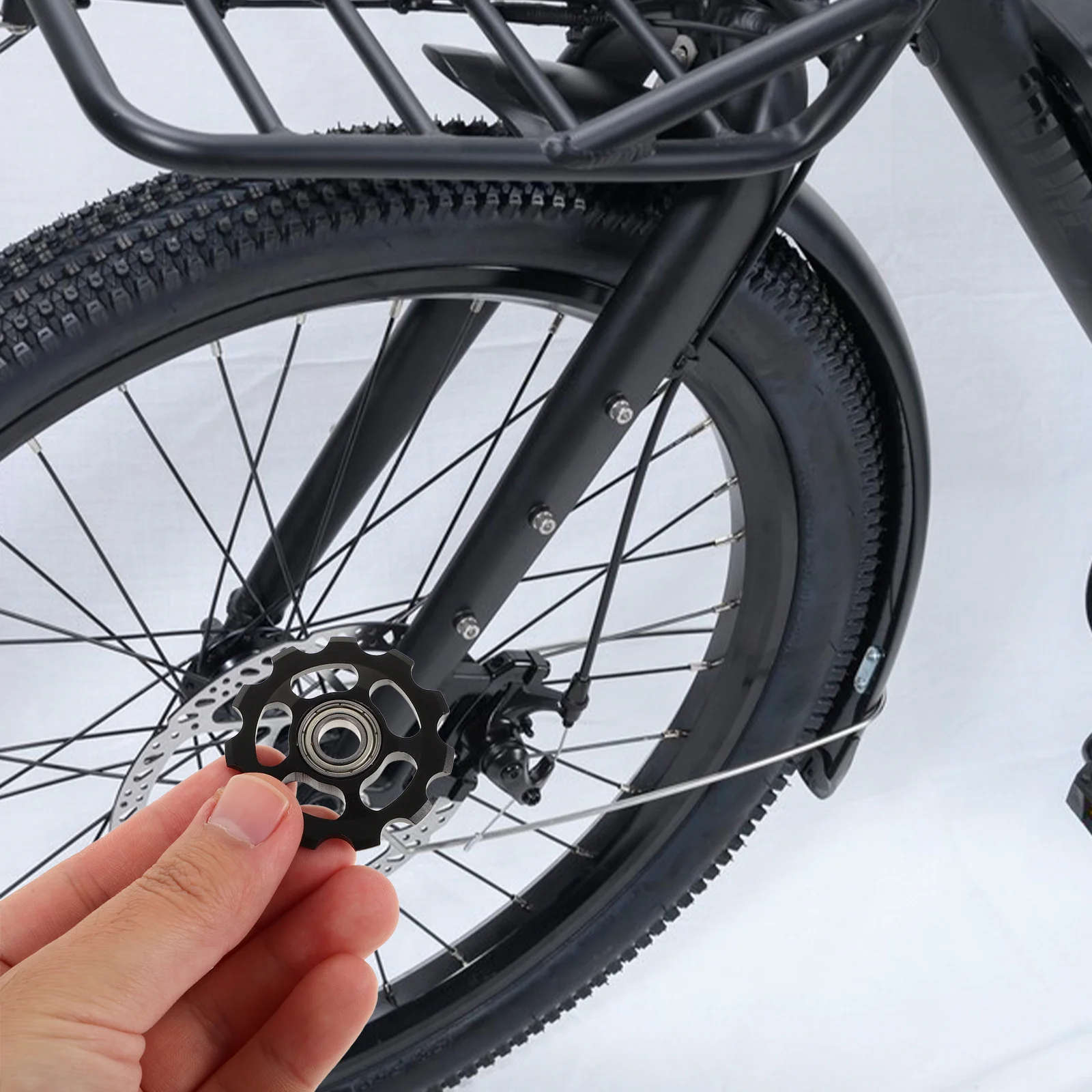 

Rear Derailleur Pulley 11T Aluminum Alloy Lightweight Bike Rear Derailleur Roller For Mountain Bicycle Wear Resistant Part