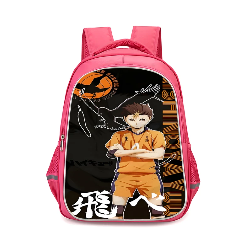 Anime Boy Volleyball Haikyuu Child Backpacks Girls Student Birthday Gift School Bags Camping Durable Rucksack