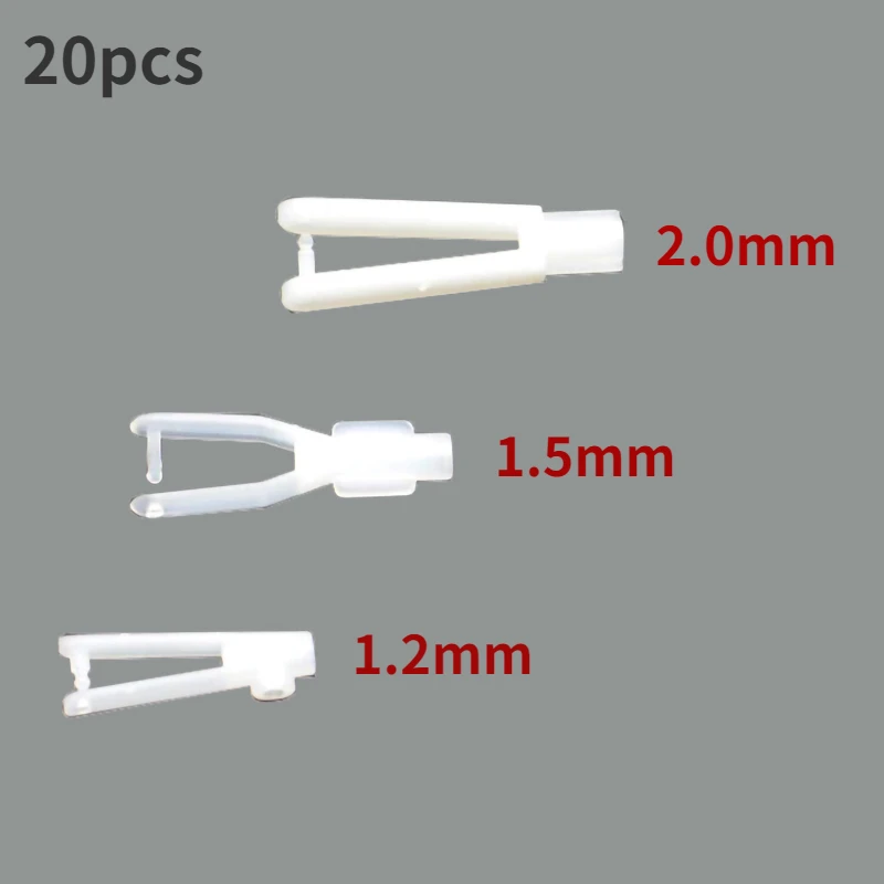 20PCS 1.2/1.5/2.0mm U-type Collet Rudder Angle and Tie Rod Connection For RC fixed-wing Aircraft FPV Parts