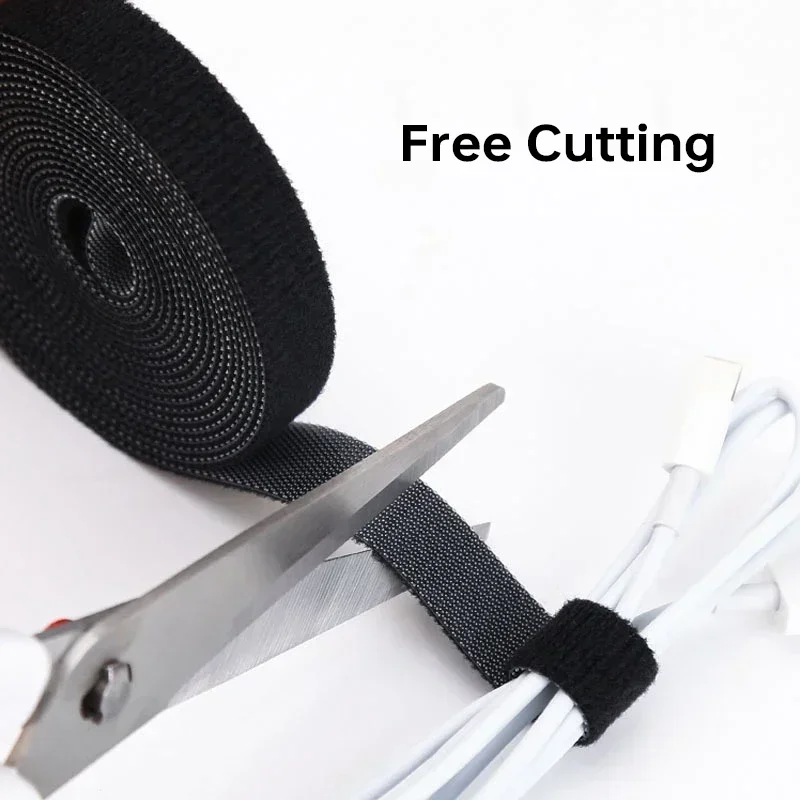 Mouse and headphone cable tie 2/5M/roll 12mm wide cable organizer USB cable winding device management free cutting