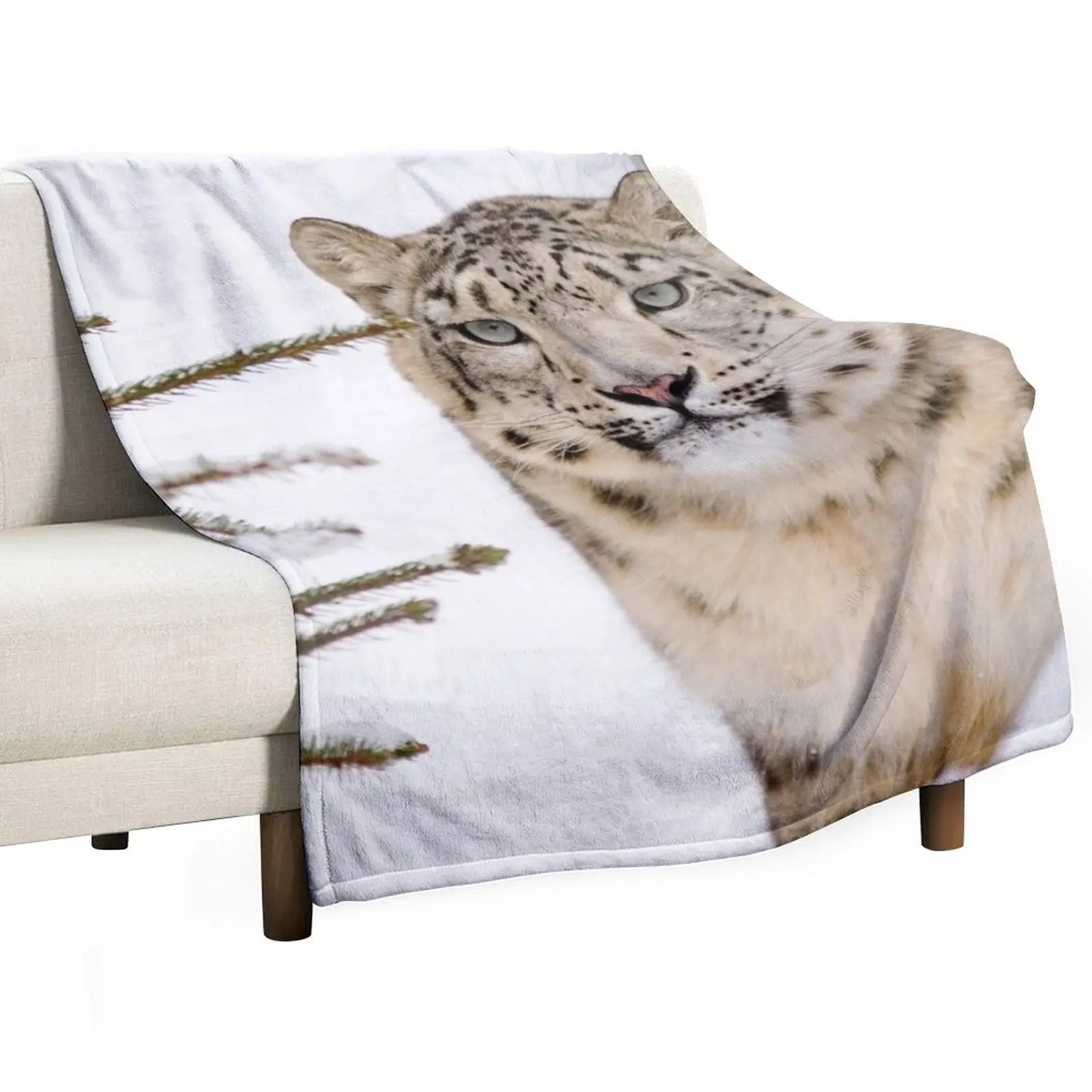 

Snow Leopard #14 Throw Blanket christmas gifts Luxury Brand Decorative Sofa Luxury St Blankets