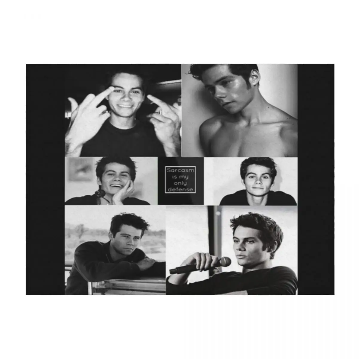 

Dylan O'Brien Throw Blanket bed plaid Summer Plush Cute Blankets