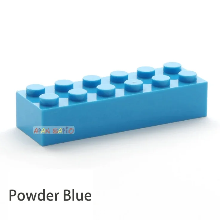 100 stücke 2x6 Dot DIY Bausteine Dicke Zahlen Bricks Pädagogisches Kreative Größe Kompatibel Mit 2456 Kunststoff Spielzeug für Kinder