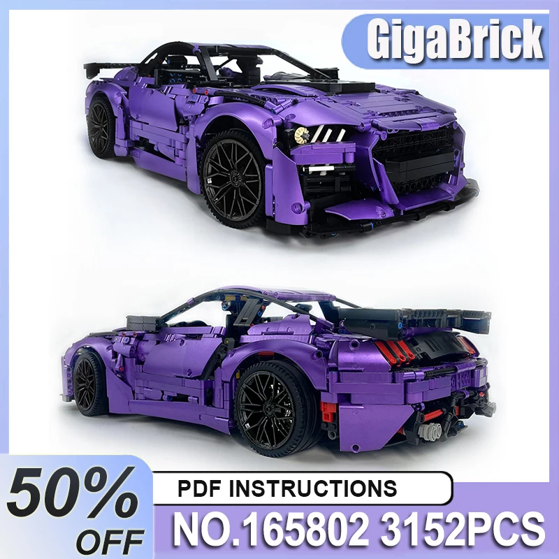 

Новый MOC 165802, высококачественный индивидуальный ограниченный выпуск, очаровательная мускулистая модель автомобиля, строительные блоки, кирпичи, игрушка, Рождественский подарок для взрослых