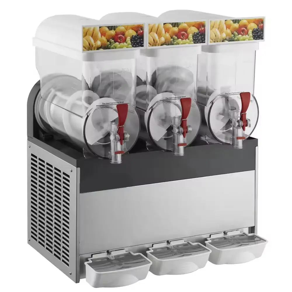New Type 3 Tanks Snow Flakes Ice Maker Machine Slushie Machine Commercial Slush
