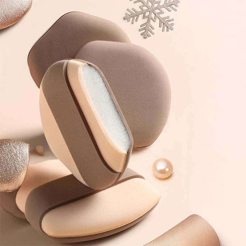 Novo Kit com 1/2 Esponjas de Maquiagem Air Cushion Puff para Base, Pó e Corretivo – Aplicador de Maquiagem Detalhada – Ferramenta Cosmética de Beleza