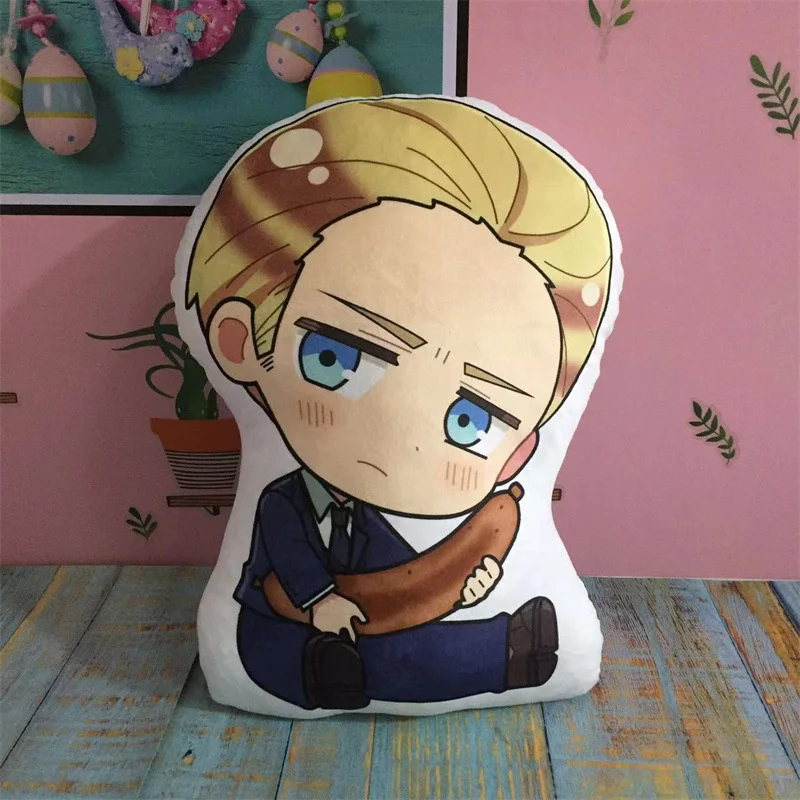 Anime Hetalia Axis Powers Gevulde Kussen Pop Speelgoed Luther Kussen Kussen Arthur Kirkland Ivan Braginsky Pluche Hanger Kids Gift