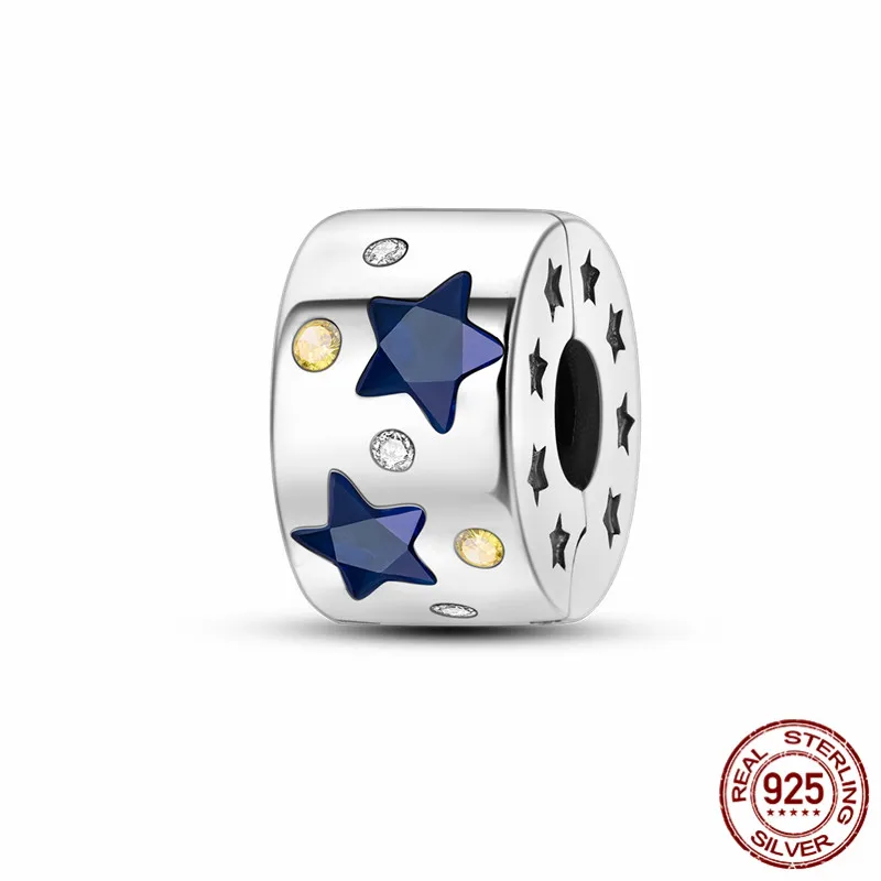 

S925 sterling silver star pendant beads, suitable for DIY handmade bracelets and a perfect jewelry gift for women.