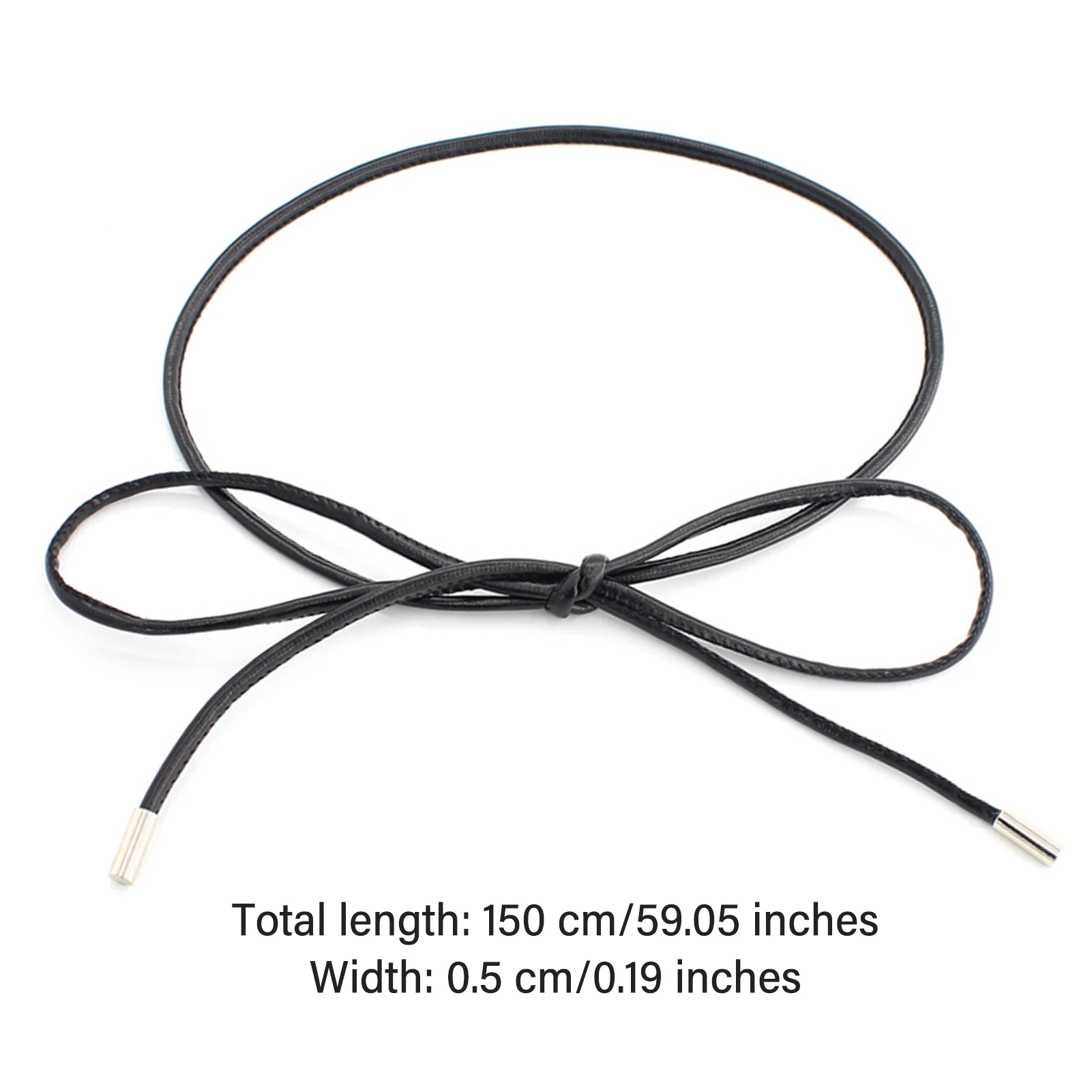Waist Chain Faux Leather Bow Knot Belt Cinching Waistband for Commuter Style Women's Fashion Slimming Accessories Durable