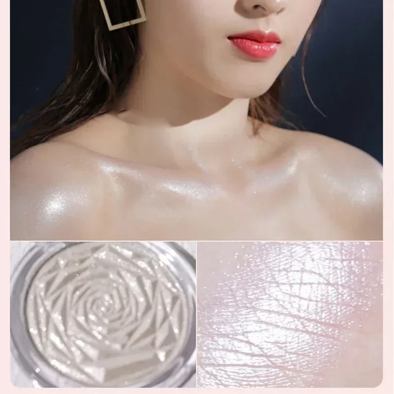 Paleta de brillo de diamante en polvo, de 6 colores resaltador, maquillaje para el contorno de la cara, iluminador, resaltador de jengibre, cosméticos, nuevo