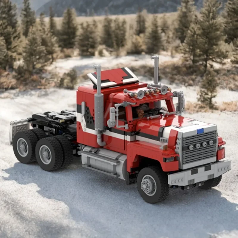 

2443 шт. модели грузовиков Fordses LTL 9000 6x6 модель грузовика подробный Moc Diy строительный блок игрушка на день рождения подарок для любителей грузовиков