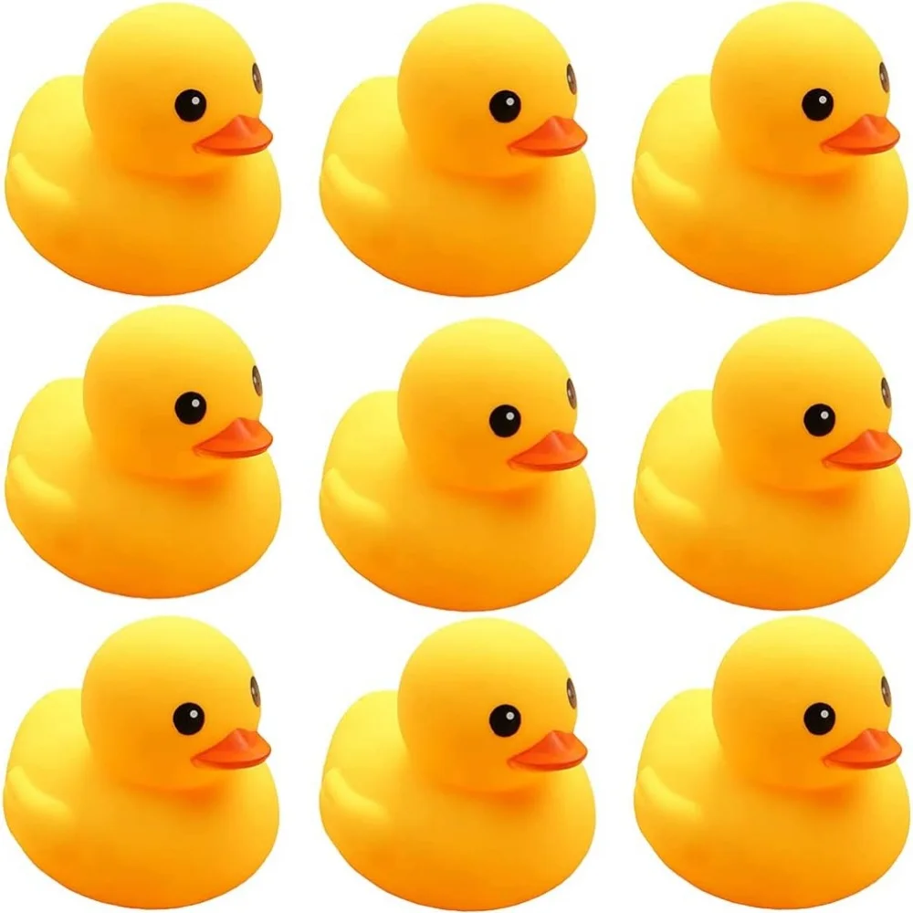 

10-100pcs Kids Bath Duck Toys Ducks Squeak and Float Duckies Shower Toy Party Decoration for Toddlers Boys Girls