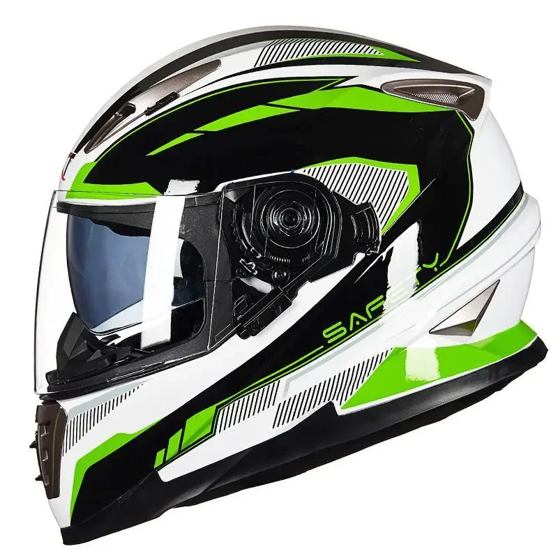 Casco de cara completa aprobado por DOT 2023, para motocicleta, Motocross, carreras, todoterreno