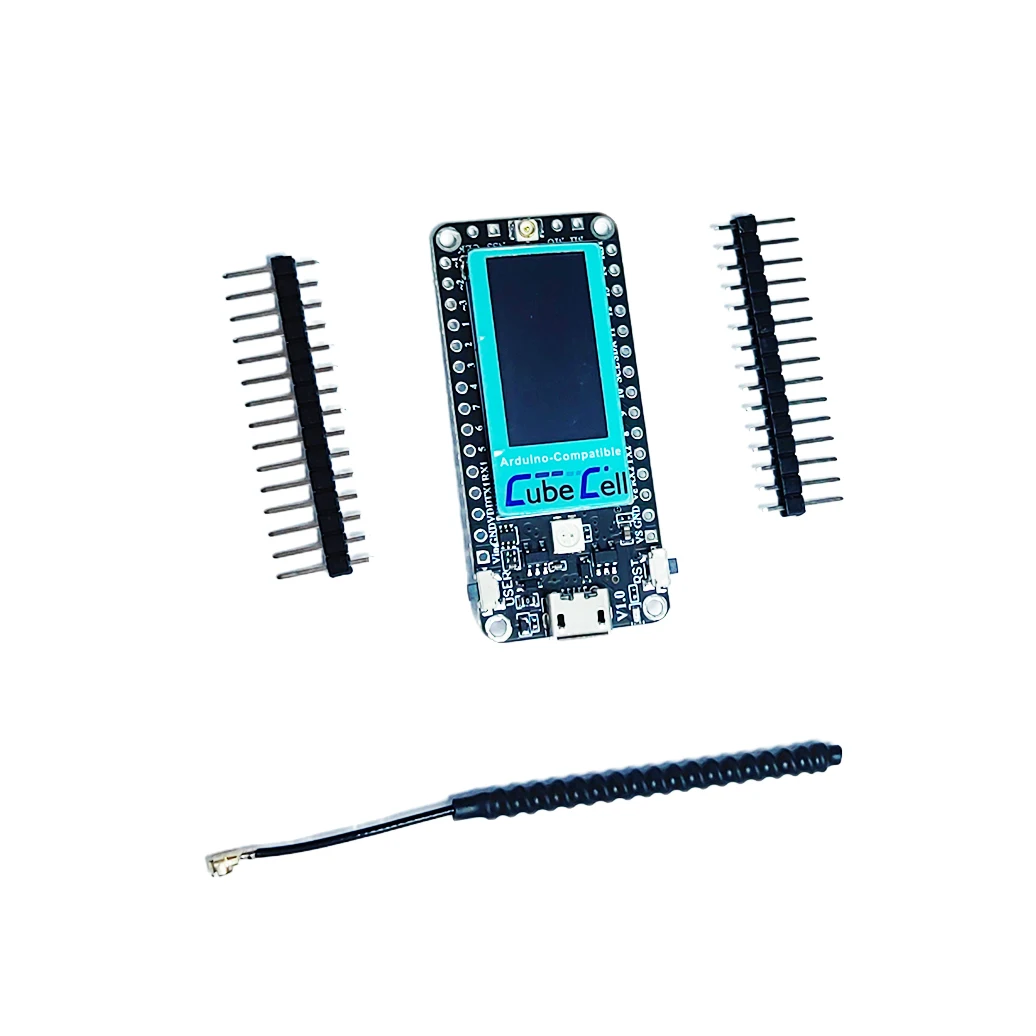 Heltec  0.96 Inch OLED CubeCell AB02 SX1262 Dev-Board 3.5uA In Deep Sleep LoRaWAN Display Perfect Compatible Arduino 2Pcs