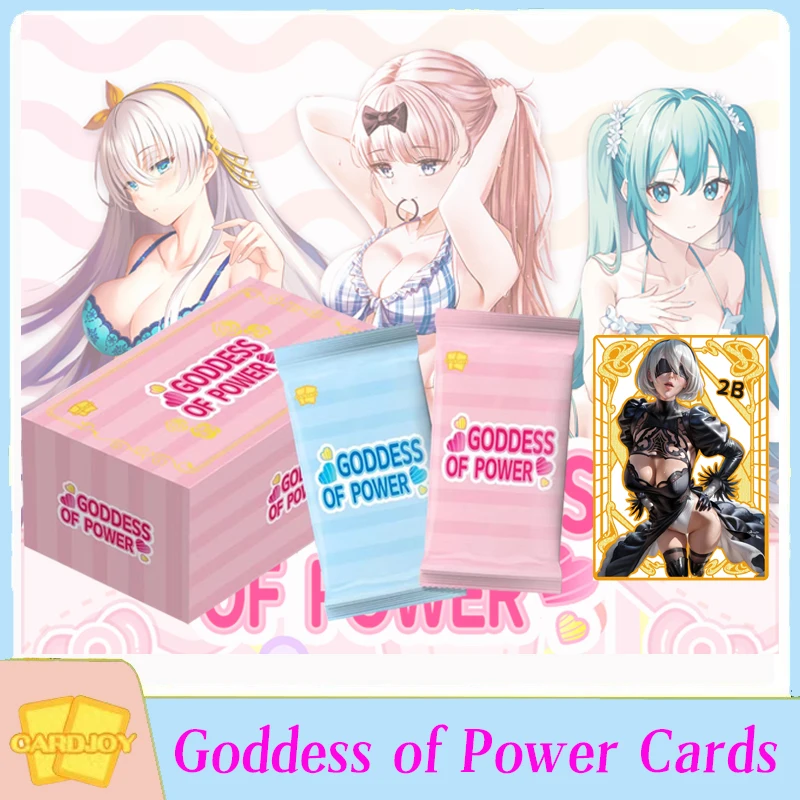 New Goddess of Power Collection Cards Booster Box Anime Waifu Goddess Story Metal Card ACG CCG TCG Doujin Toys And Hobbies Gift