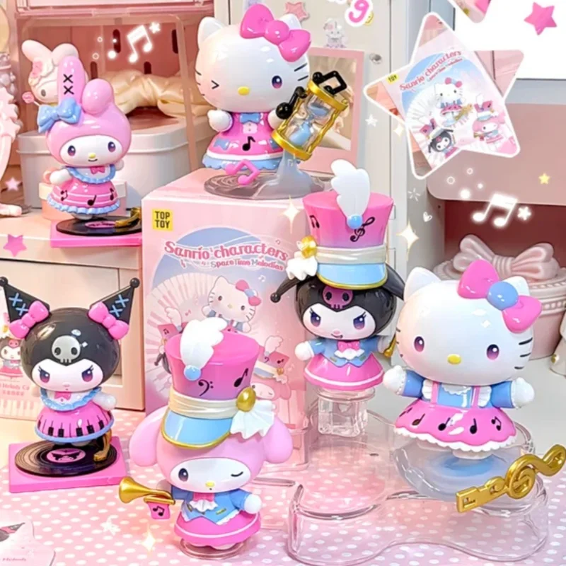 

Коллекционная фигурка Sanrio: Blind Box «Время для отдыха» — Куроми, Hello Kitty, Моя Мелодия. Кавайный настольный декор, подарок, игрушка.