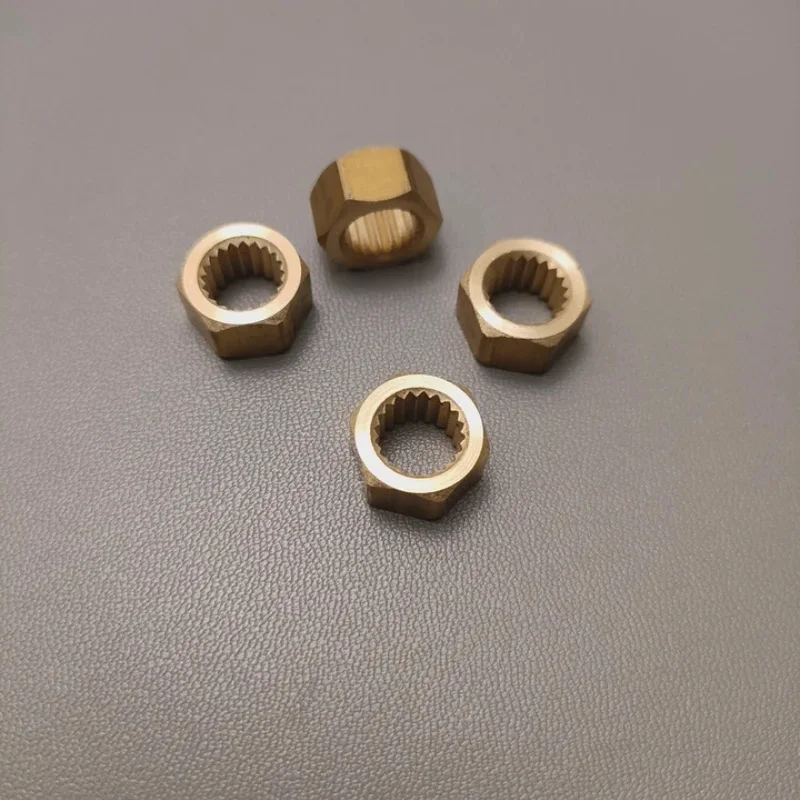 Hexagonal Brass Braces For 7.6mm 20teeh faucet cartridge