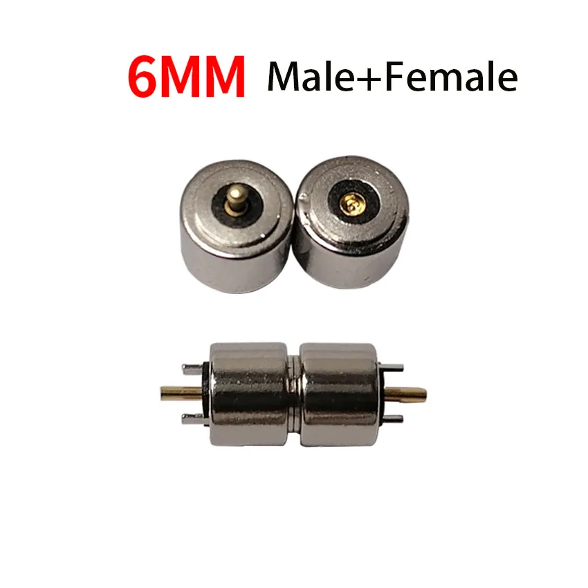 2pin round magnet suction spring pogo pin connector, male and female probe DC power charging magnetic connector