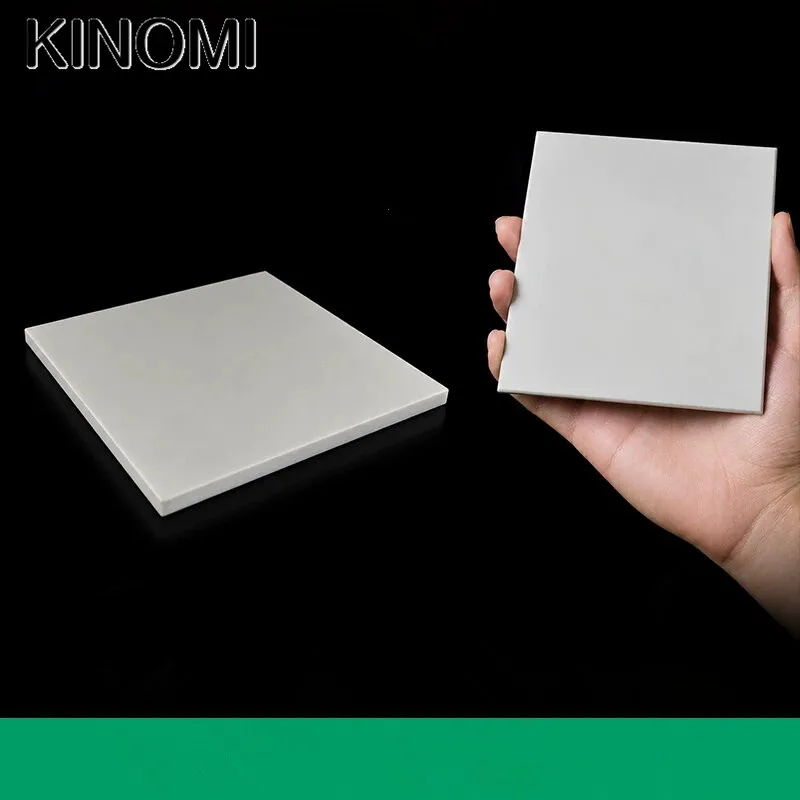 3pcs 40x40mm AlN Aluminum Nitride Ceramic Sheet Plate High Thermal Conductivity High Temperature Insulation Sheet Customized