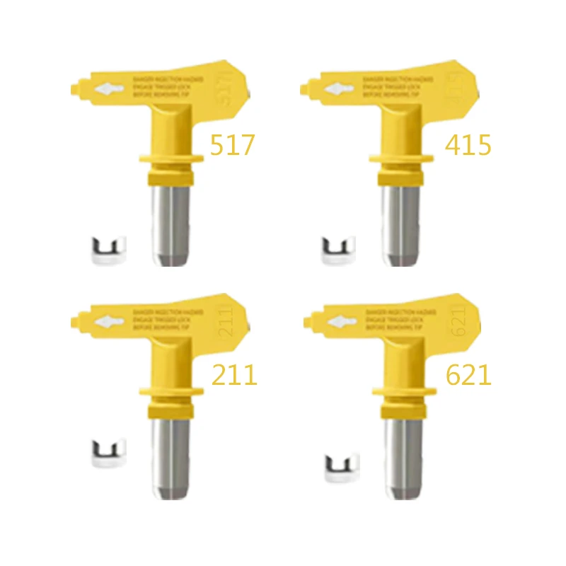 Pistola a spruzzo per vernice Airless Wetool, 3600 PSI ad alta pressione con giunto girevole 4x211,415,517,621 e filtro 6 x