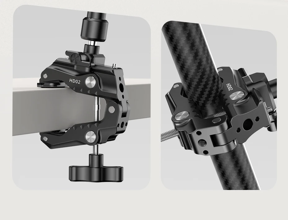 Ulanzi HD02 10-Zoll-Magic Arm Kit mit All-Direction-Kugelkopf, anpassbare Klemme für Outdoor-Kamerafotografie, Livestreaming, Vlog – Detail 4