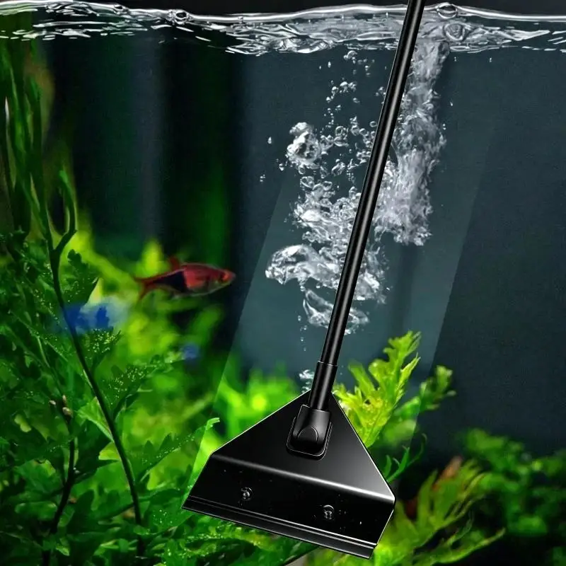 Aquarium Cleaning Tools Flat Sand Algae Removal Dual-use Glass Algae Scraper Household Cleaning Tools Aquarium Accessories