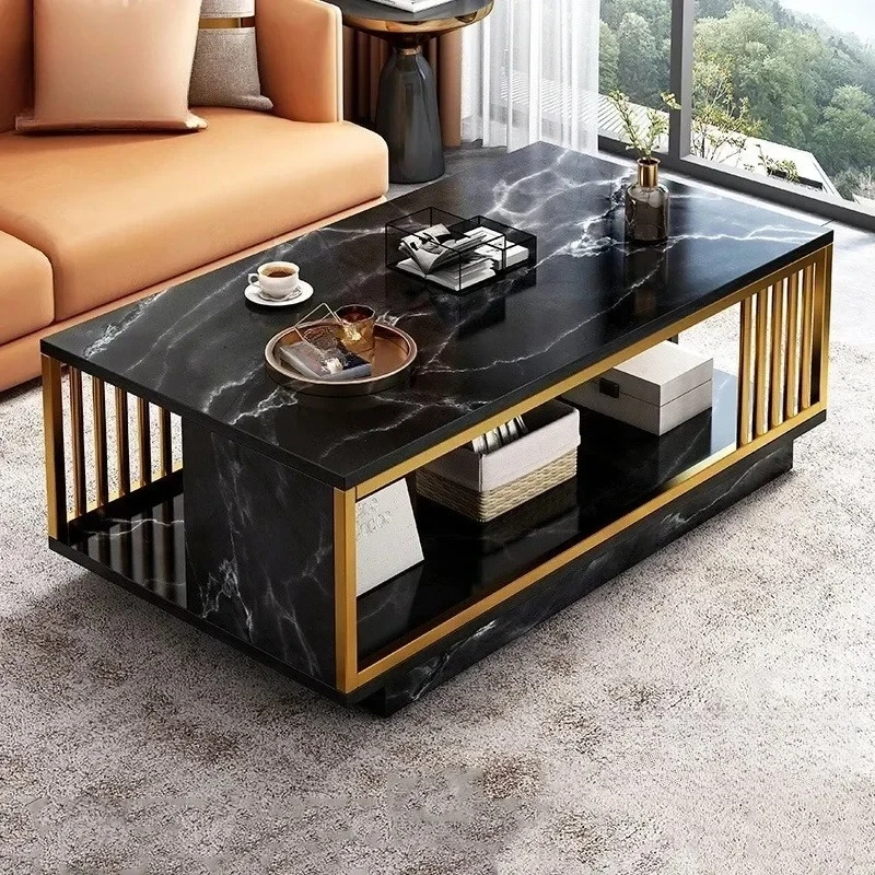 

Coffee Table Minimalist Square Tea Side Table Living Room Furniture Home Hotel Decor