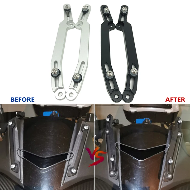 For HONDA NC750D NC 750D NC750 D 2017 2018 2019 Motorcycle Windscreen Adjusters Airflow Adjustable Windscreen Wind
