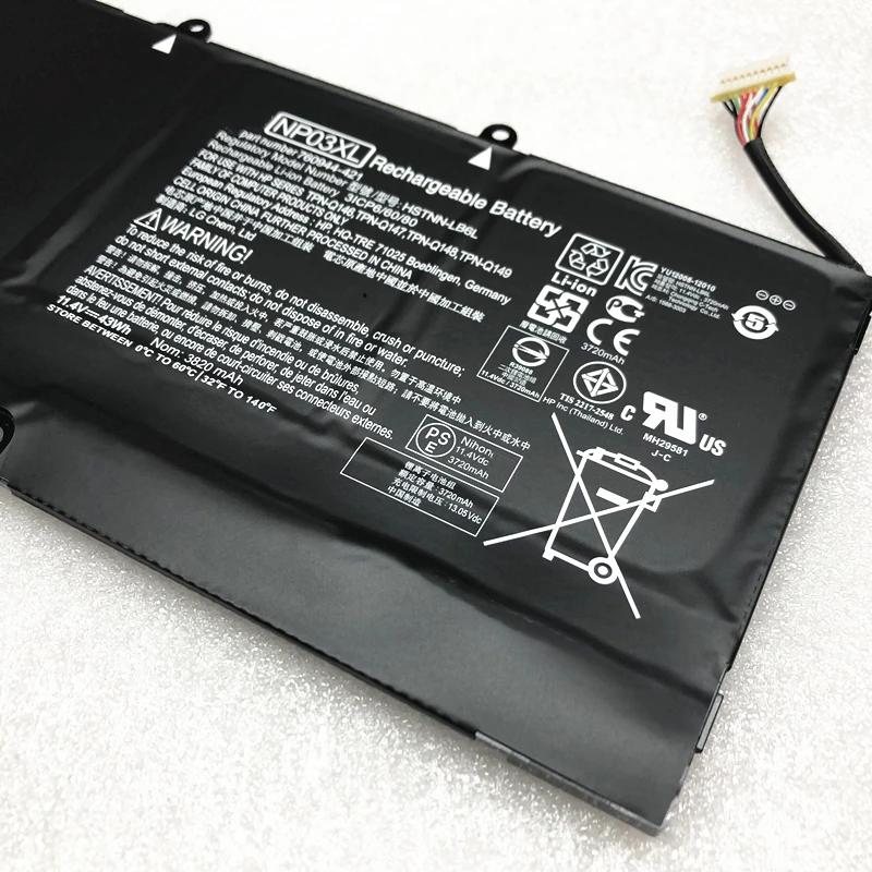 Imagem -04 - Enenuine Battery 003battery Battery Bateria para Aviaviaviavilion 3360 130010x Tpn-q146 Tpn-q147 Tpn-q148 760944421 03 03 ew ew ew ew ew ew ew