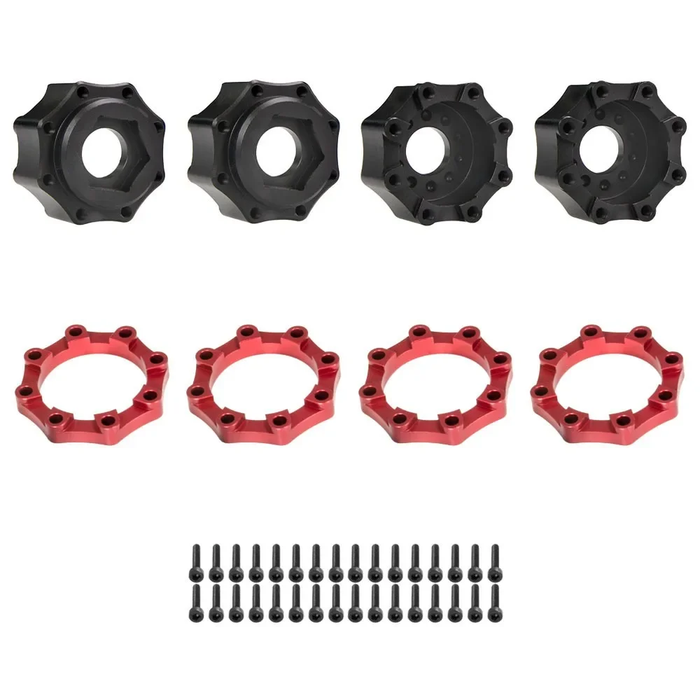 Adaptador de cubo de rueda hexagonal extendido de Metal de 3,8 pulgadas PL ProLine 8x32 to17mm espaciador de anillo de refuerzo accesorios de piezas modificadas para coche RC