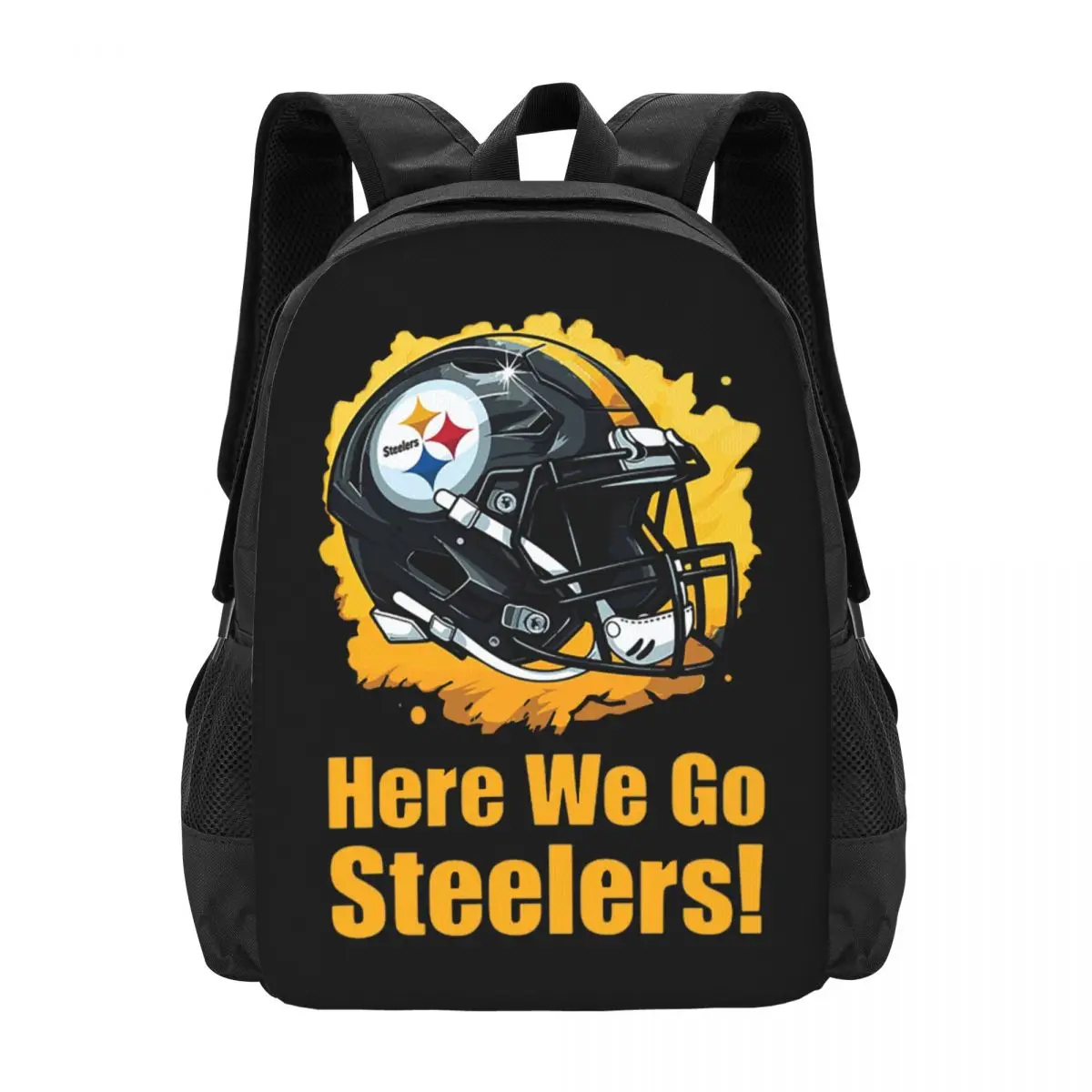 

Рюкзак с логотипом Steeler, горячая распродажа, вместительный рюкзак для детей, школьная сумка, сумки через плечо для мужчин и женщин