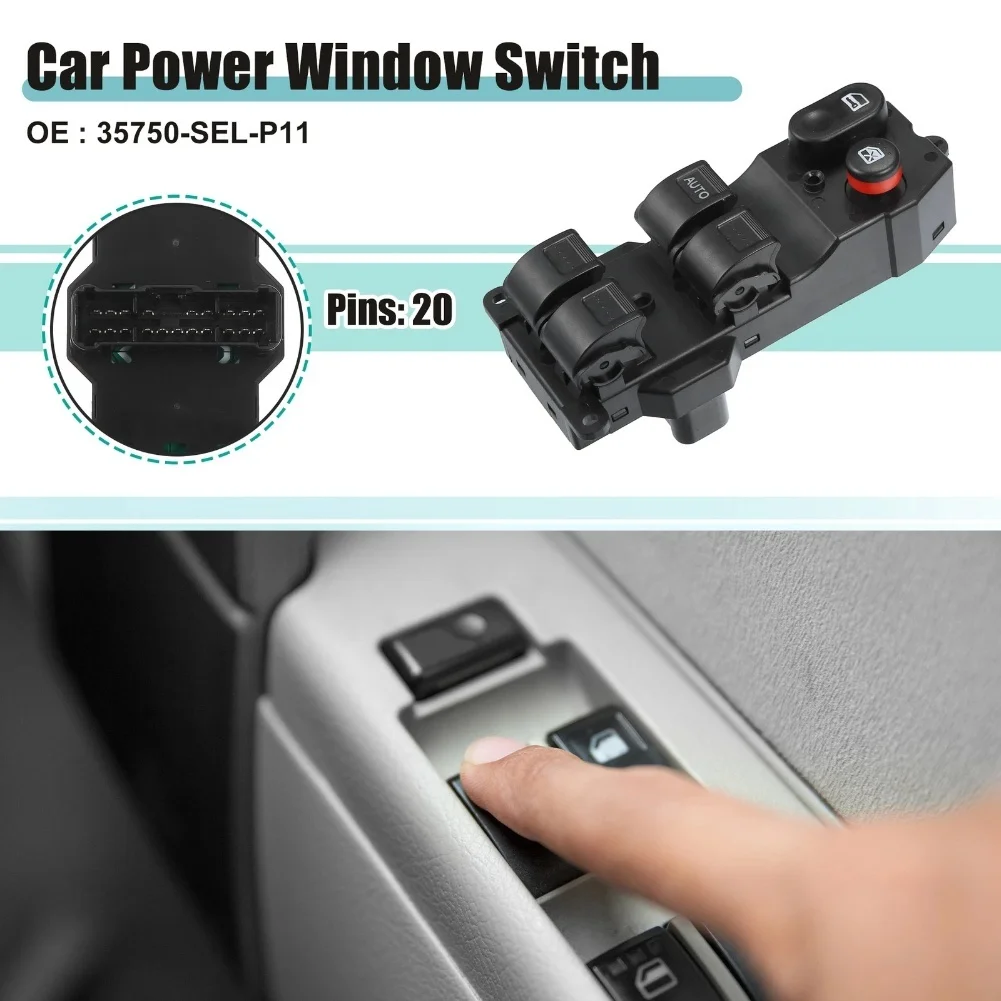 

DIY Replacement Power Window Switch Left Front Door Switch Direct Replacement Factory Specification For Honda Fit 2007-2008