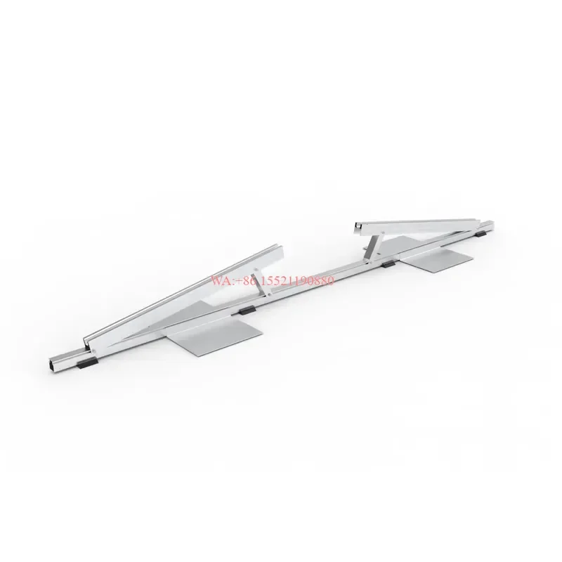 wmwmnu for UISOLAR Hot Selling Ballasted Solar Mounting System Roof Ground Solar Structure Rooftop Flat Roof for Panels