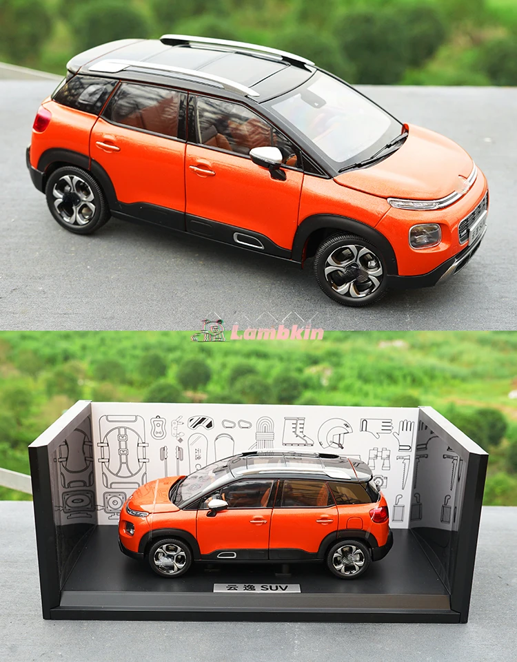 Model Decoration 1:18 For Original Citroen C4 Aircross C4 SUV Alloy Car Model Alloy Simulation