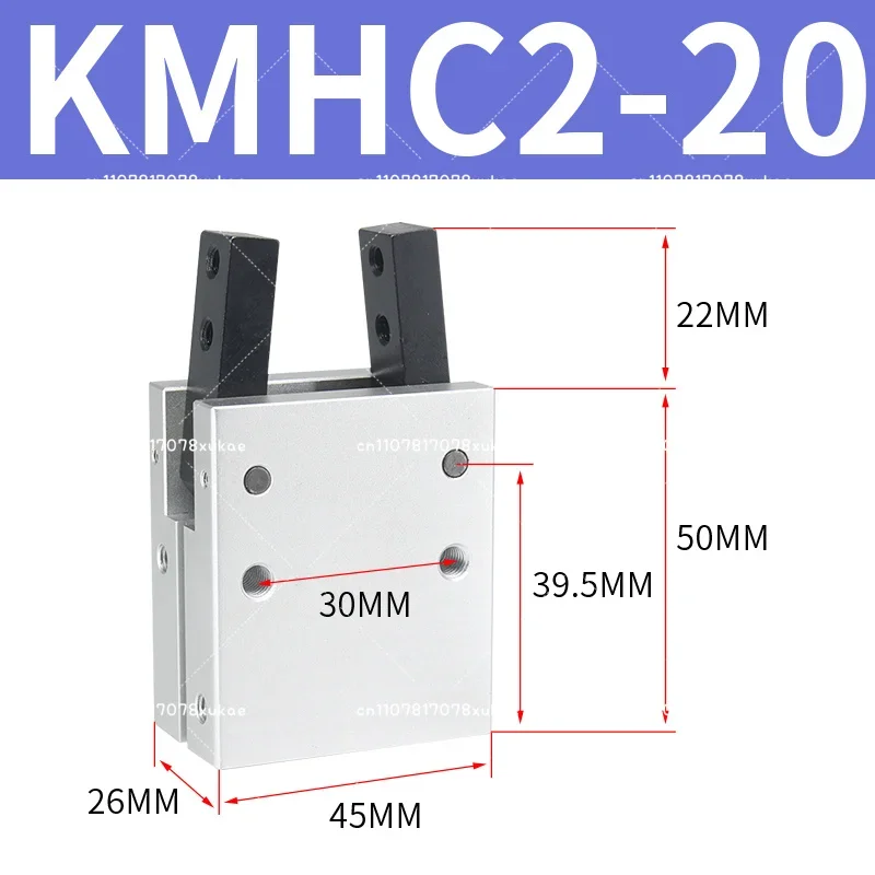 Pneumatic Finger MCHA-16/20/25 Ceramic Packaging Production Line Dedicated Clamping Cylinder KMHC2-20D/25D