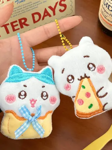 Chiikawa плюшевая мультяшная кукла брелок для рюкзака, 1/3 шт. — фото устройства