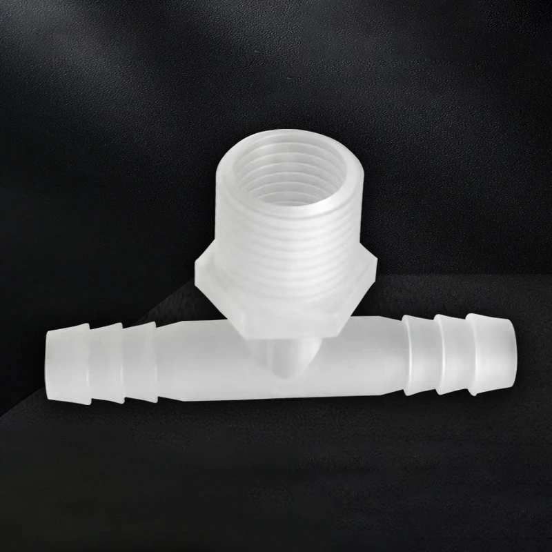 Plastic Barb Hose Fitting Tee 4~20mm 3 Way Hose Tube T-Type 1/8\