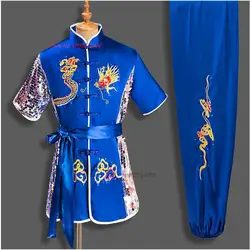 2024 unisex tai taiji kung fu uniforms chinese style embroidery clothing shaolin wushu morning exercise chinese warrior costume