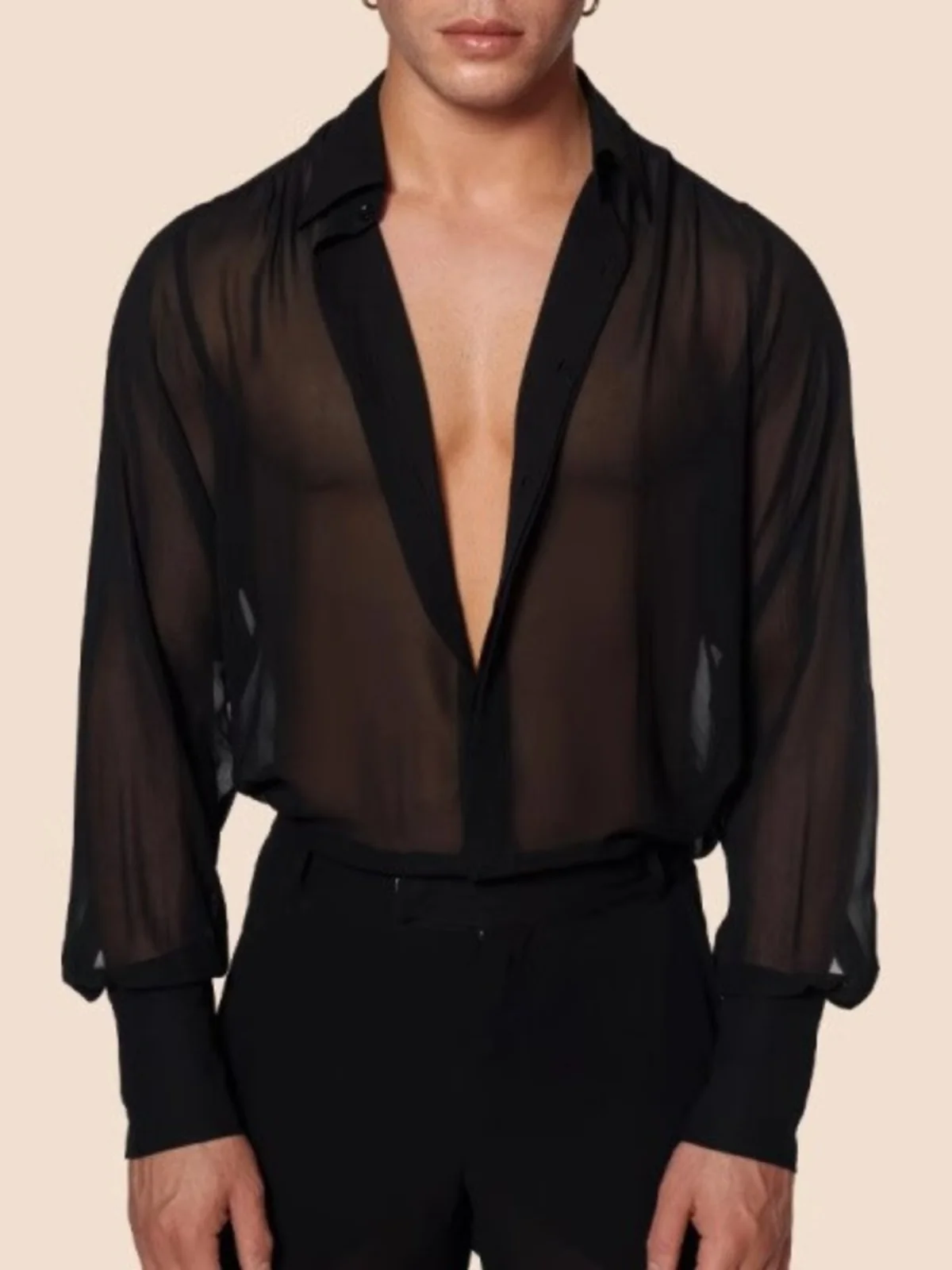 

Мужская, летняя, 2024, тонкая, прозрачная, повседневная, дышащая, свободная посадка, с длинным светом Faion, из полиэстера в городском стиле...