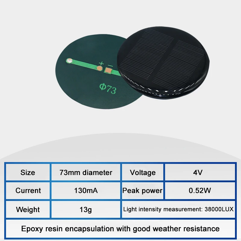 1PC 2V 2.5V 4V 4.5V Mini Mono/Poly Solar Panel 60mA 80mA 100mA 120mA 130mA 150mA 200mA 260mA DIY Solar Cell Module Solar System