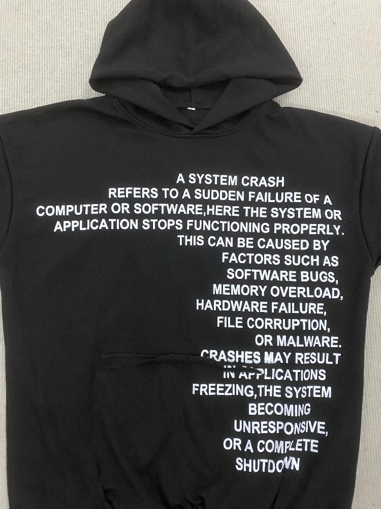 新しいヨーロッパとアメリカのスタイルのフード付きジッパー付きパーカー、ストリートスタイル、個性的なルーズフィット、ポケット、レタープリント、ダークカラー