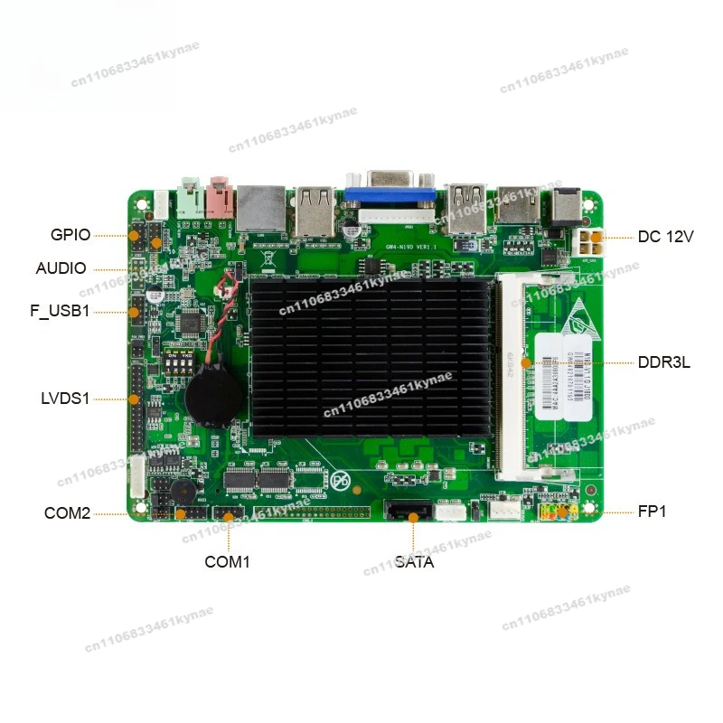 Applicable To GH19D Industrial Control Main Board J1900 Mini ITX4 Inch Single Network Port 2 String All-in-one Machine