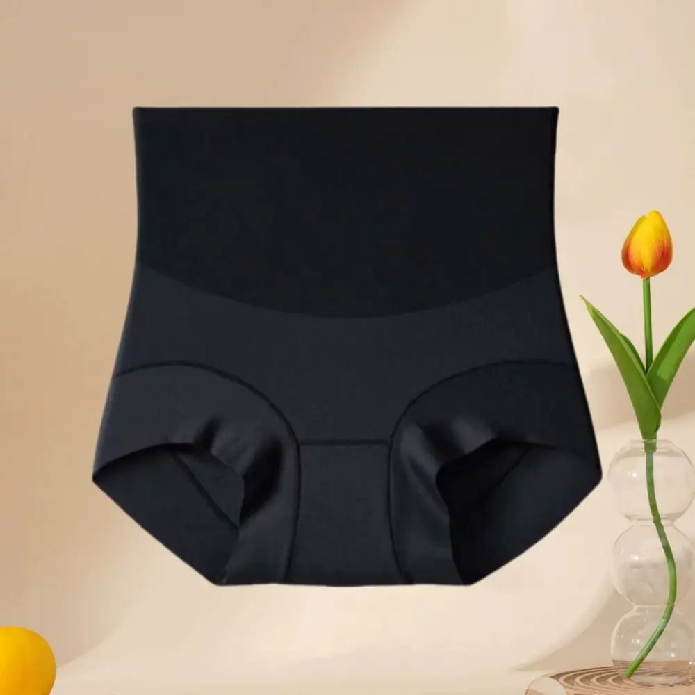 High Waist Postpartum Body Shaper Cotton Crotch Solid Color Panties Butt Lifter Briefs Waist Trainer Shapewear
