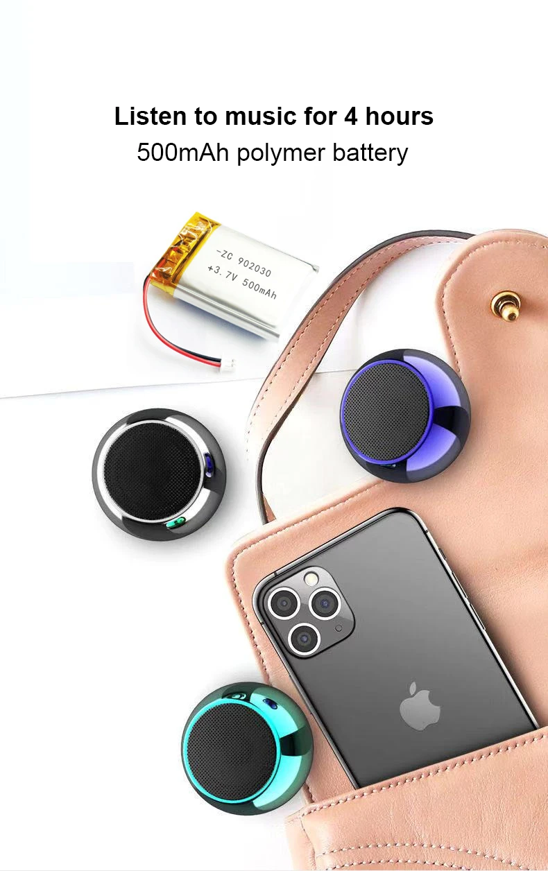 TWS Wireless Mini altoparlante Bluetooth portatile batteria integrata suono forte forte basso metallo Sport Subwoofer lettore musicale vendita calda