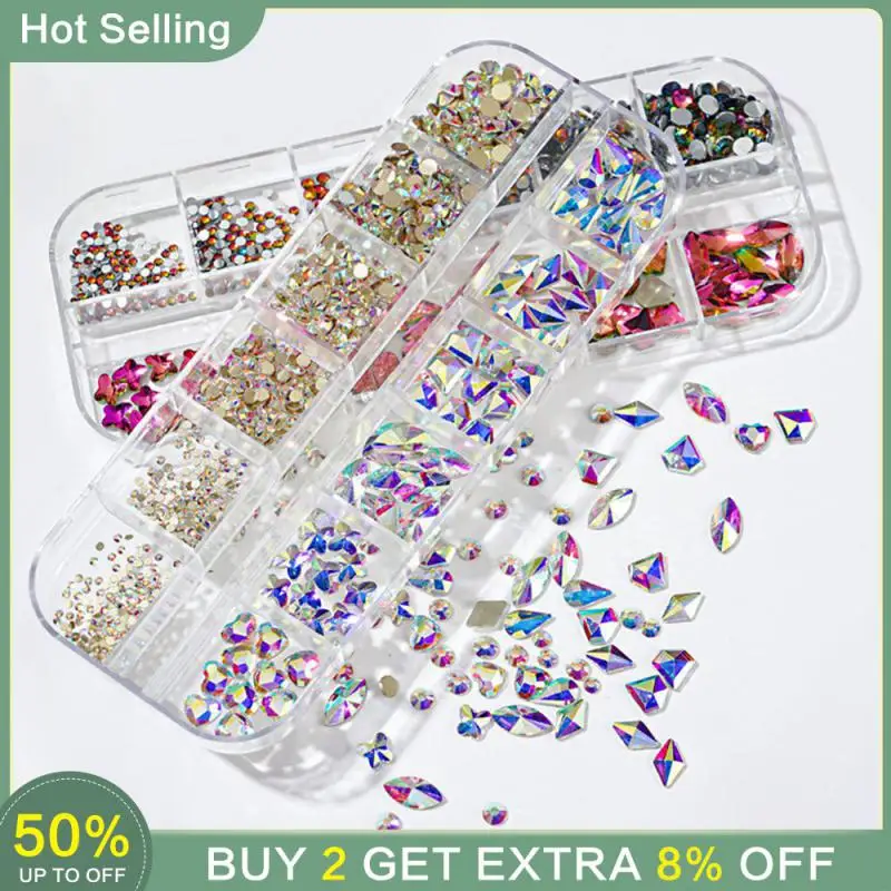 Ail Decoration Nail Sticker 1 Set Nail Art Tools Patch Decoration Nail Patch Nail Art Accessories Nail Rhinestones Set