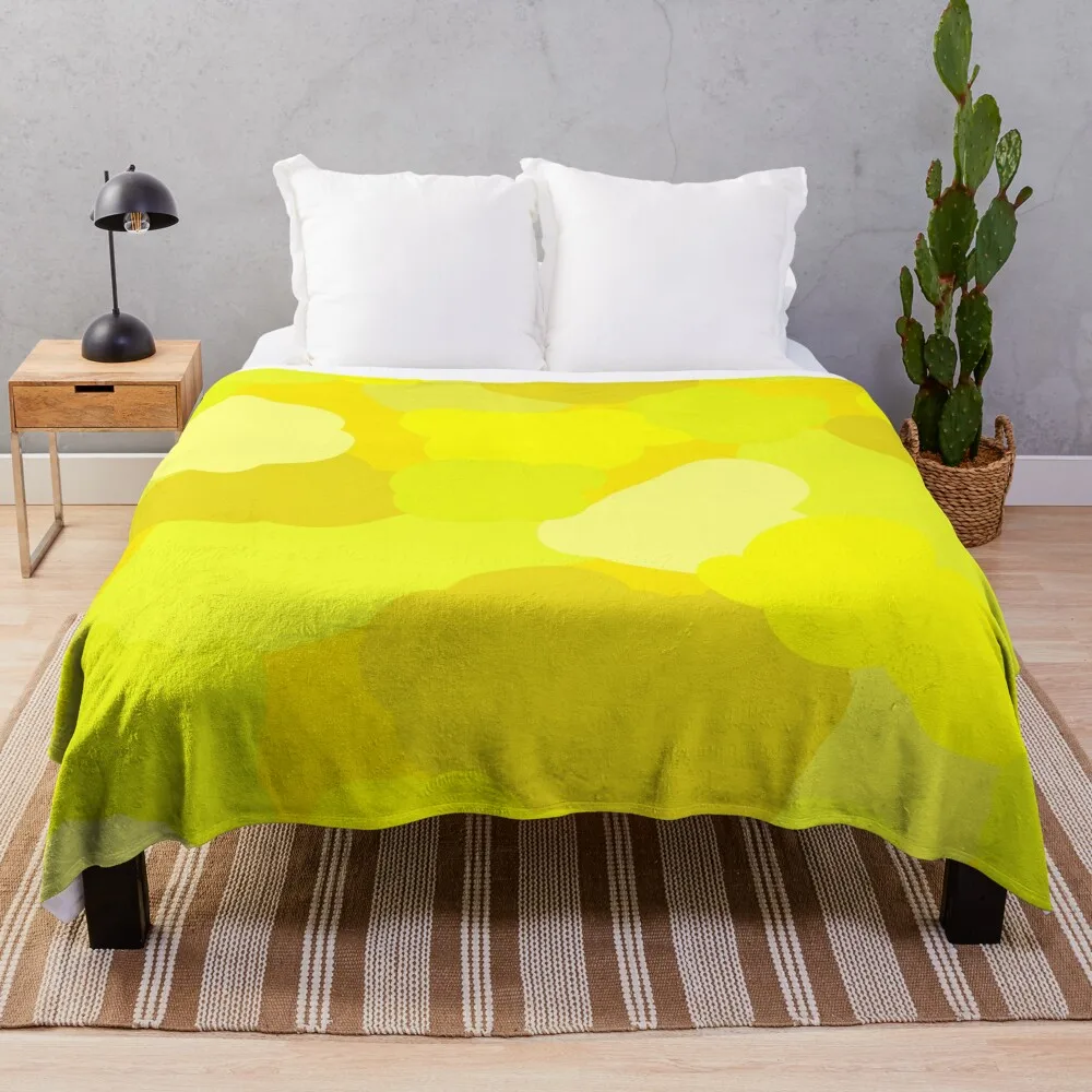 Golden Radiance: Shades of Yellow Throw Blanket Weighted Multi-Purpose Blankets