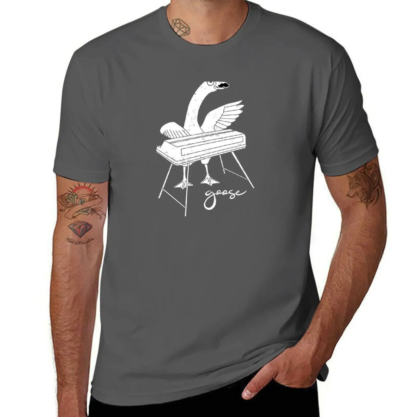 Goose Band (Keyboard) T-Shirt black cotton t-shirt plain for man package t shirts for man cotton cotton t shirt man T-Shirt